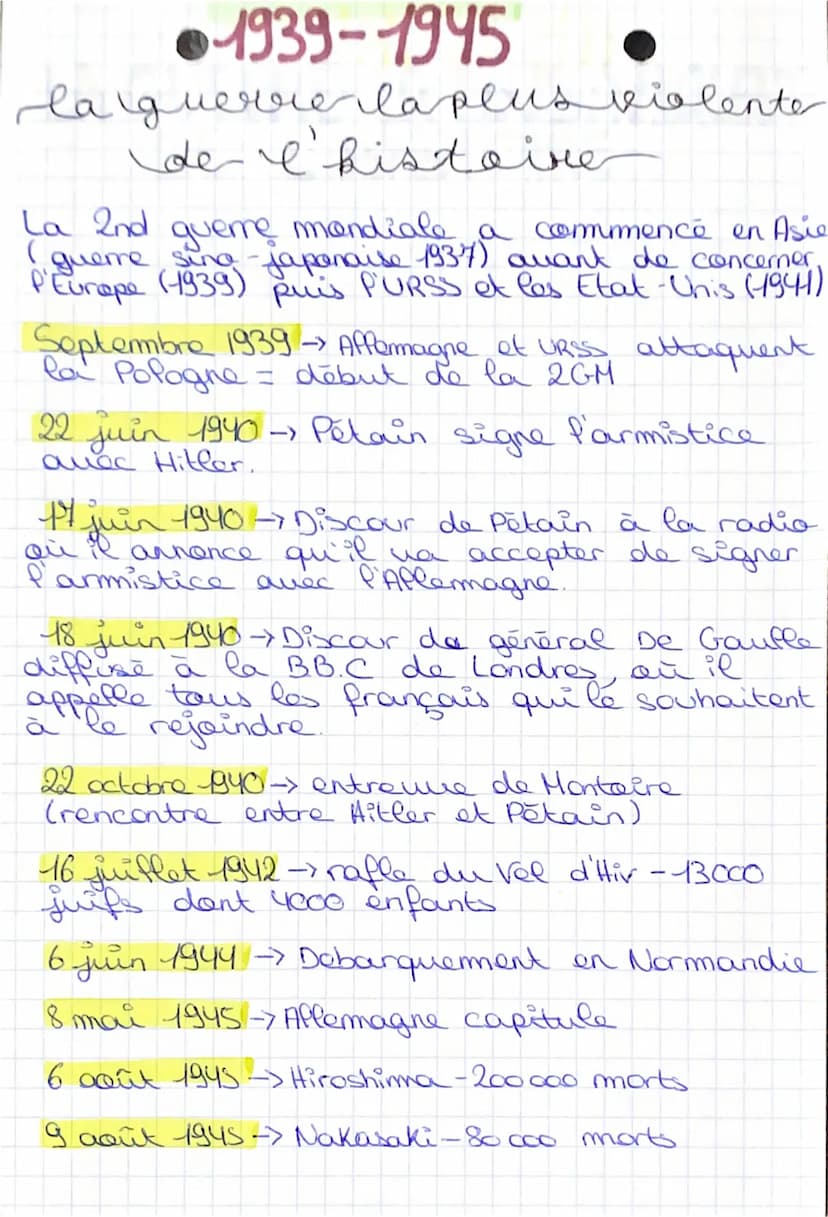 HISTOIRE SU
3/69
TOTALITARISME ET LA 2nd GUERRE
MONDIALE
- un seul parti
autorisé
totalitarisme
devient l'ideologie officielle de l'Etat
-l'
