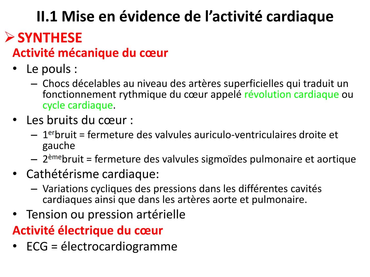 LE CŒUR ET LA CIRCULATION SANGUINE
CHAPITRE I: ORGANISATION GENERALE DU
SYSTEME CARDIO-VASCULAIRE
CHAPITRE II : FONCTIONNEMENT DU CŒUR.
CHAP