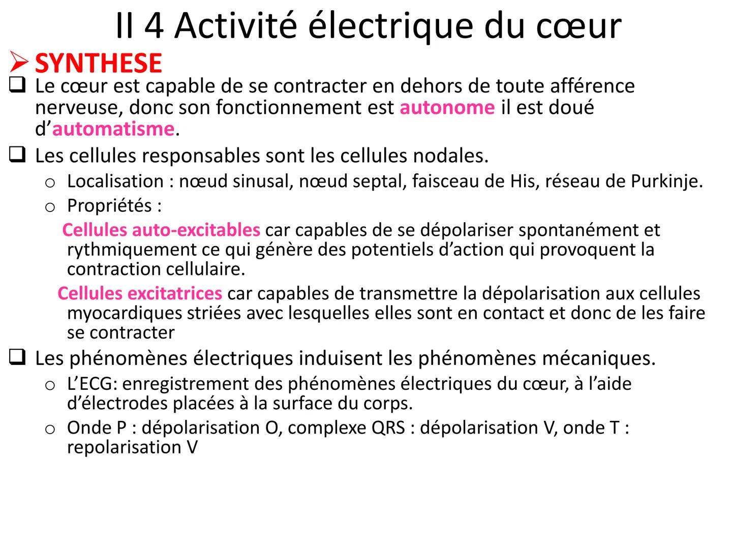 LE CŒUR ET LA CIRCULATION SANGUINE
CHAPITRE I: ORGANISATION GENERALE DU
SYSTEME CARDIO-VASCULAIRE
CHAPITRE II : FONCTIONNEMENT DU CŒUR.
CHAP