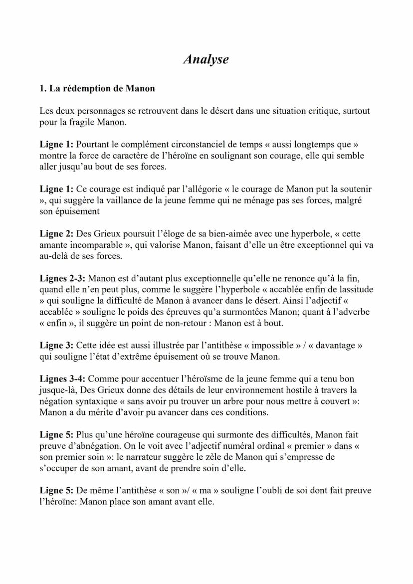 La Mort de Manon
Introduction : L'extrait que vous m'avez
demandé d'analyser est tiré du roman-
mémoires Manon Lescaut de l'abbé
Prévost. L'