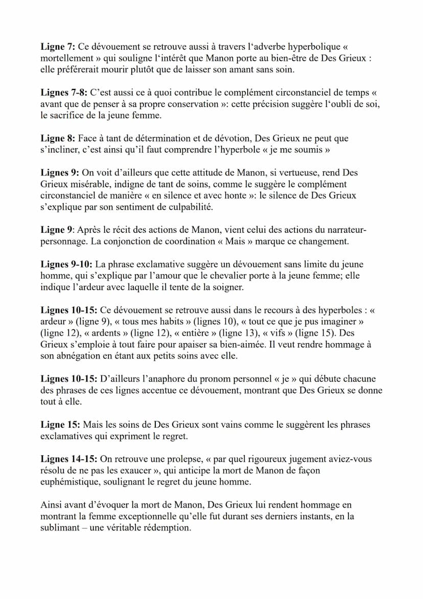 La Mort de Manon
Introduction : L'extrait que vous m'avez
demandé d'analyser est tiré du roman-
mémoires Manon Lescaut de l'abbé
Prévost. L'