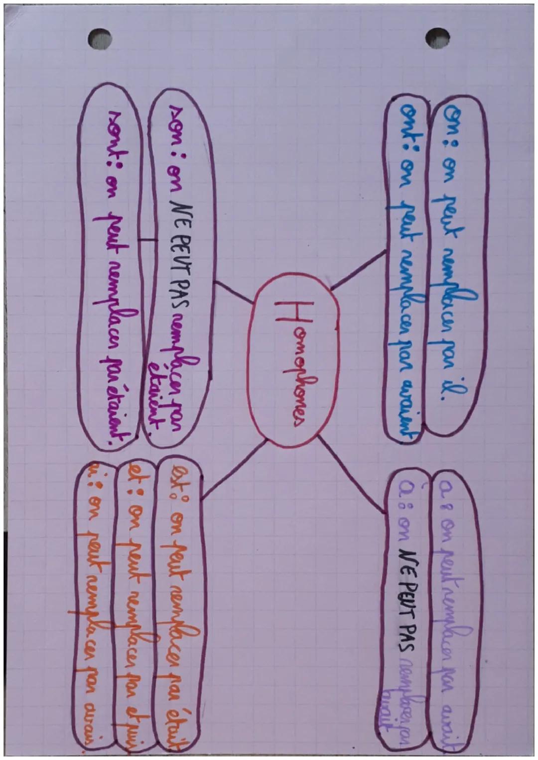# Les homophones:
on: on peut remplacer par il. * *
ont: on peut remplacer par avaient. *

a: on peut remplacer par avait.
à: on me peut pas