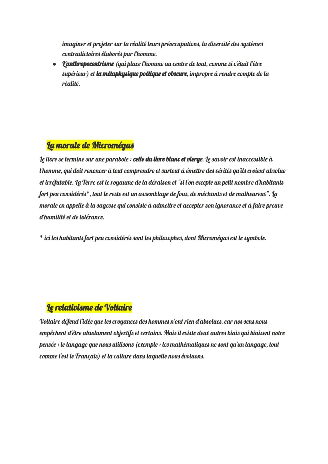 Voltaire, Micromégas (1752)
Micromegas: histoire philosophique est un conte philosophique de Voltaire, publié en 1752. Il y
relate les avent