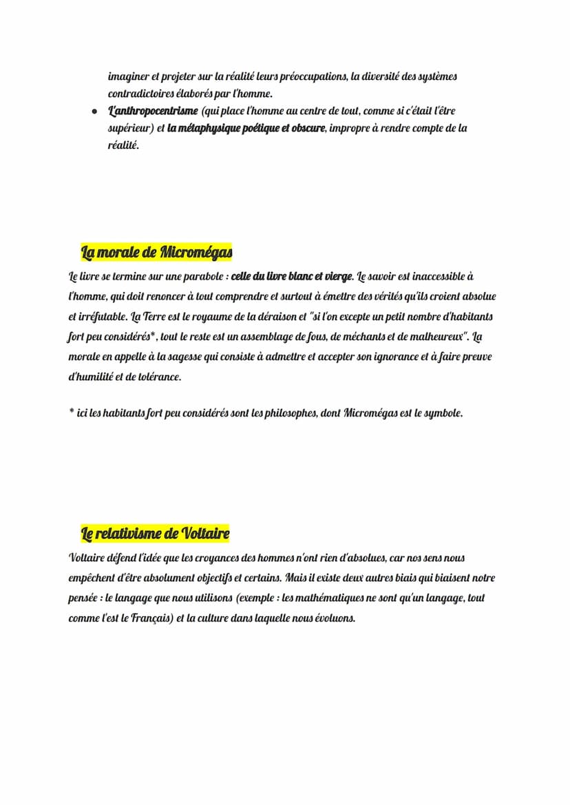 Voltaire, Micromégas (1752)
Micromegas: histoire philosophique est un conte philosophique de Voltaire, publié en 1752. Il y
relate les avent