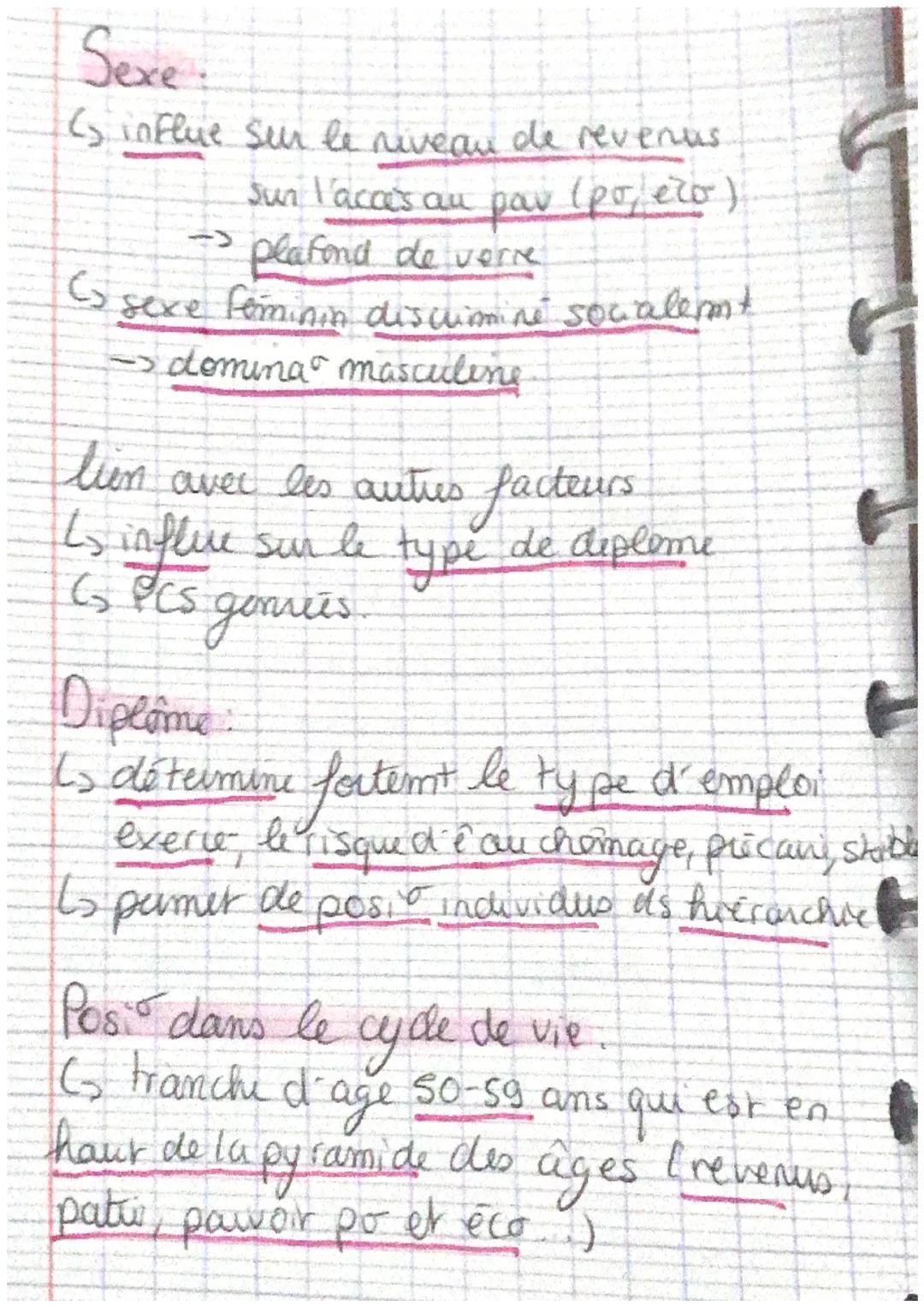 la structuration de l'
espace social
la categorie sowoprofessionnelle est
determinante pr compundre l'espace social
• la nomenclive des PCS
