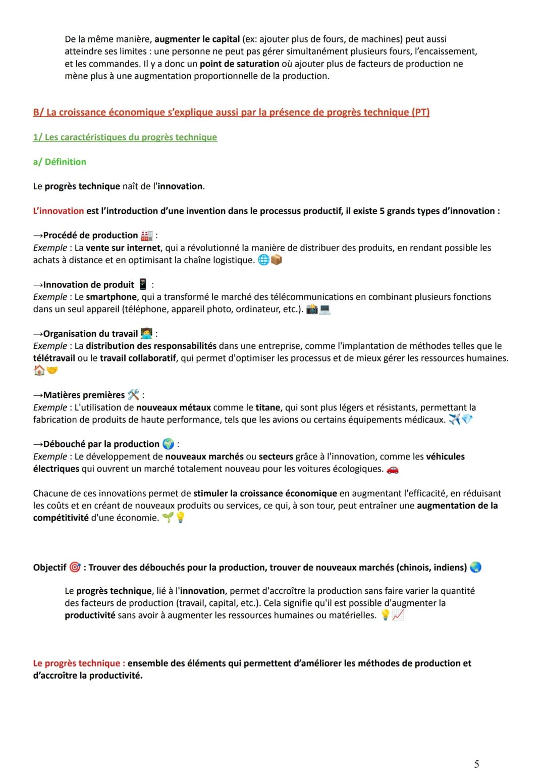 --- OCR Start ---
DOMAINE: SCIENCE ÉCONOMIQUE
THÈME 1: Quels sont les sources et les défis de la croissance économique?
Notions essentielles