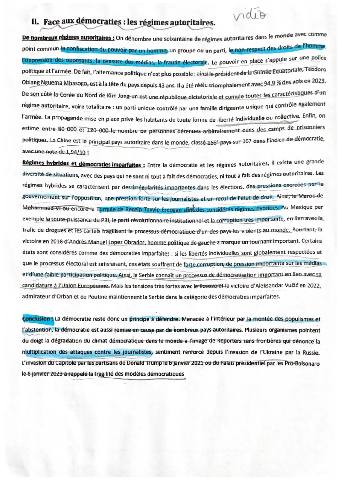 Introduction : défini par le président des États-Unis Abraham Lincoln comme le « Gouvernement du
peuple, par le peuple, pour le peuple»>, le