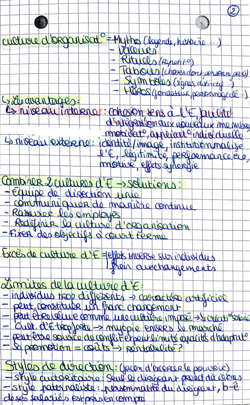 Gestion Mana
Chp 9 - Comment le mana cond-il encompte le
attentes des acteurs dans l'organisation?
=>acteurs int →> ^ convergents/dissergent