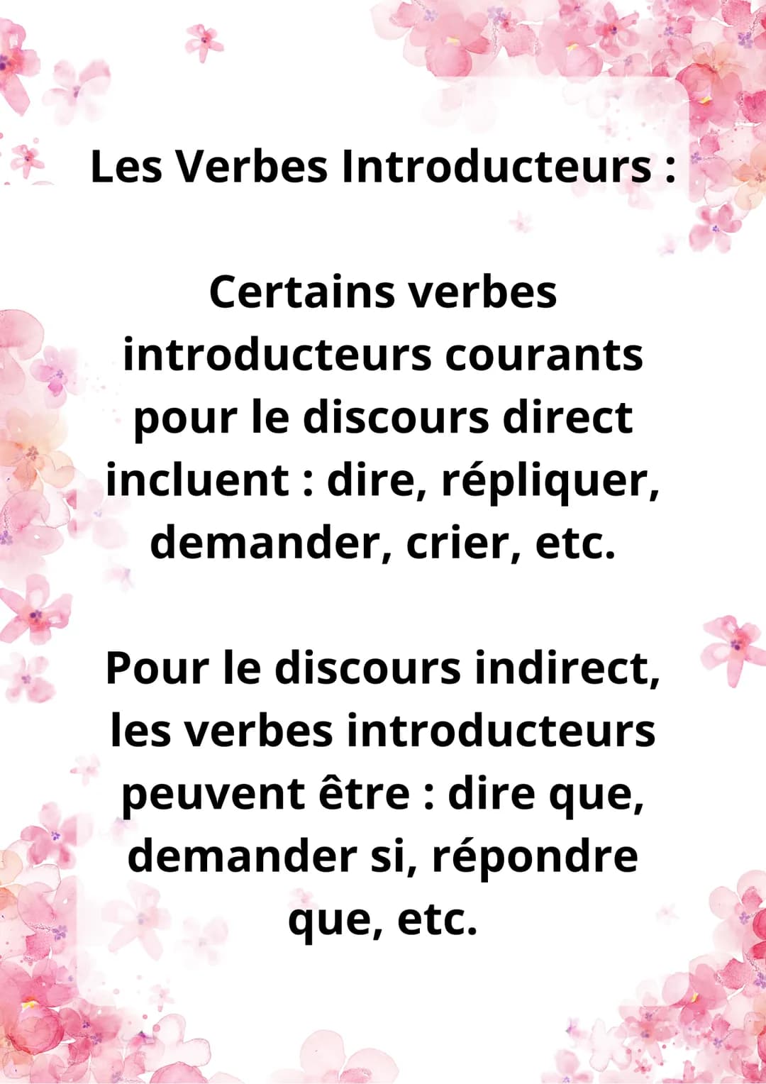 Discours Direct
et Indirect Discours Direct:
Dans le discours direct, les
paroles d'une personne sont
rapportées exactement telles
qu'elle l