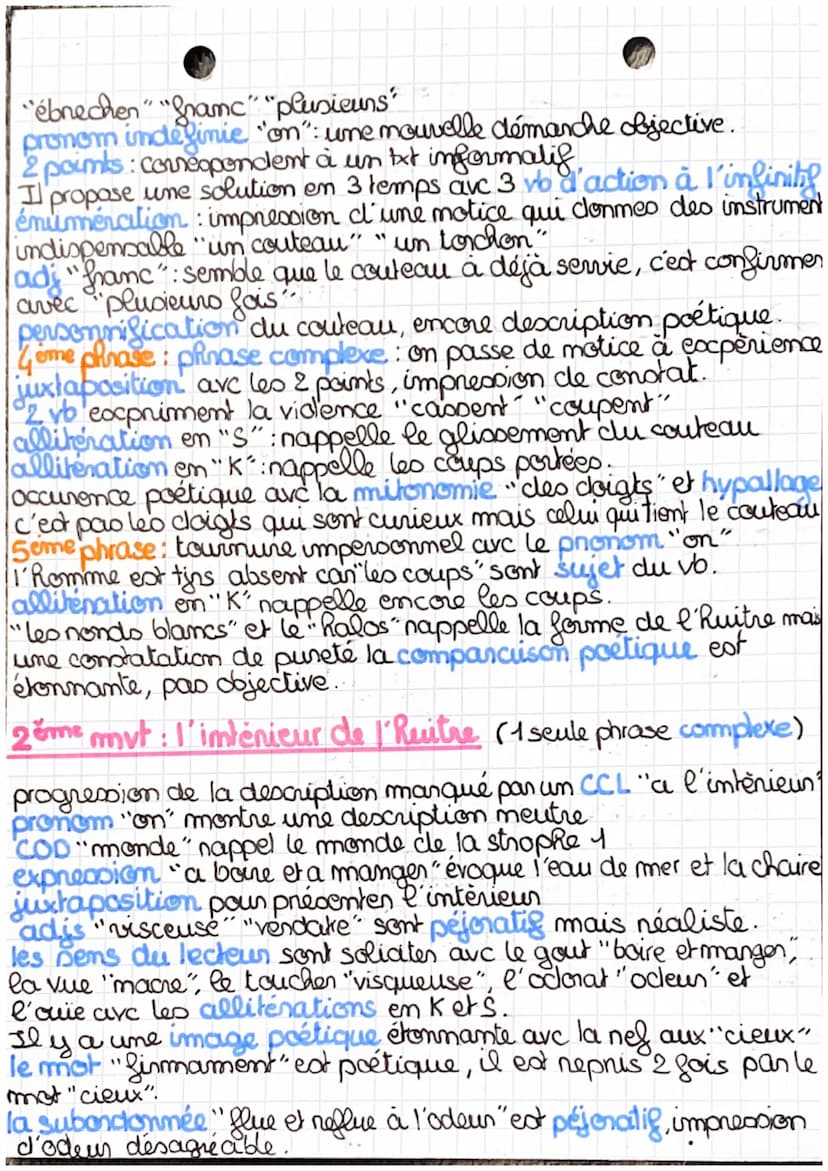Lola
toc bac 6
L'HUITRE%
INTRO: Lorsqu' il publit en 1942 Le parti pris des
chooes, Francis Ponge nompt avec la tradition de la poésie
lyriq