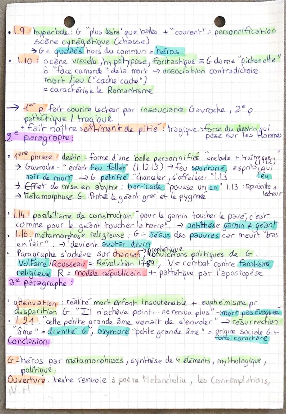 français
The tot: Les Misérables
Introduction :
· 19° s bouleversements politiques + sociaux
→genre romanesque prend en charge peinture chan