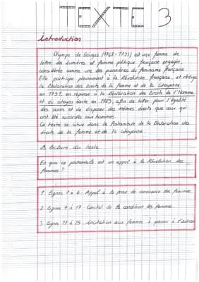 Know Analyse linéaire « Postambule » Olympe de Gouges  thumbnail