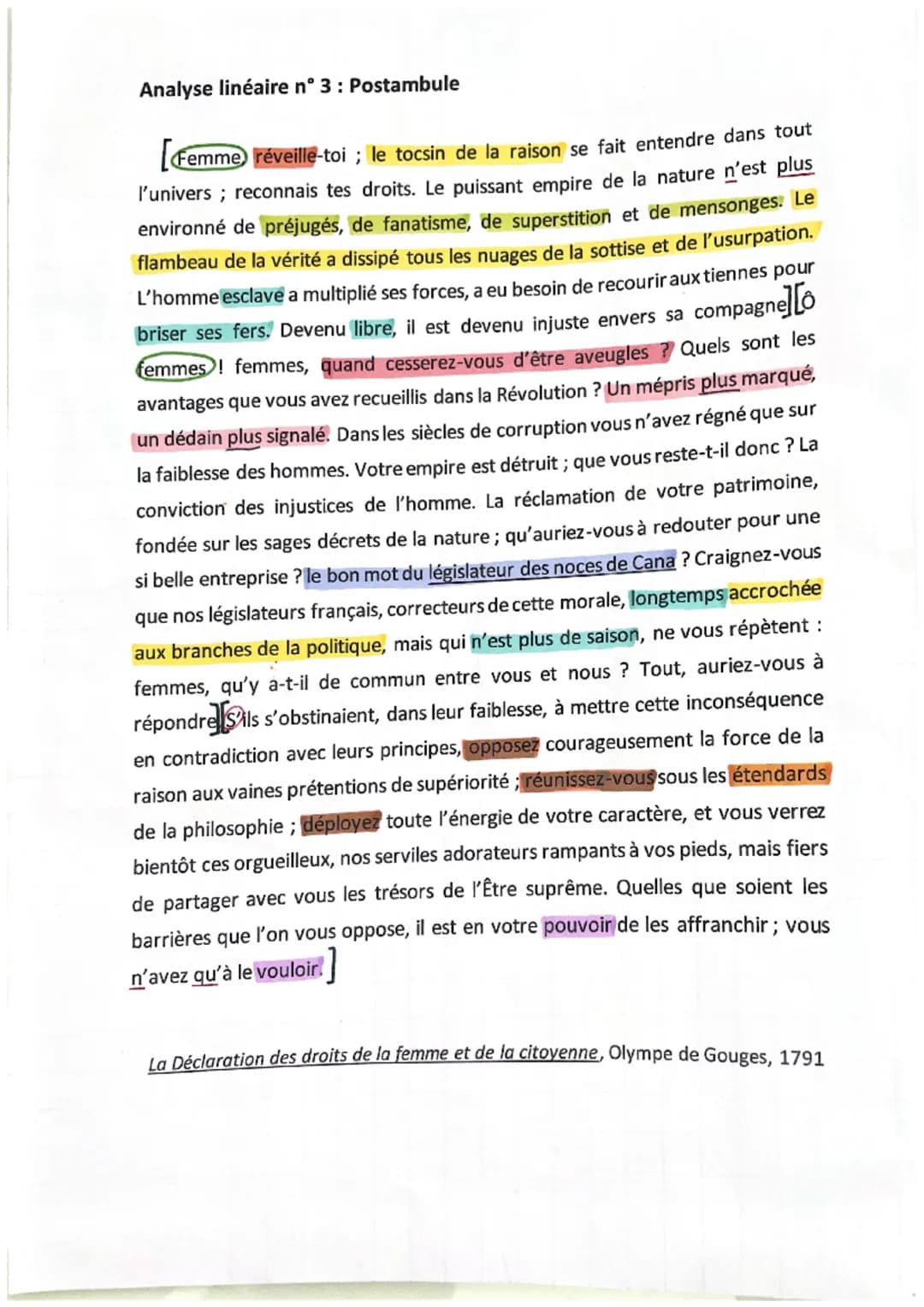 TEXTE B
Introduction
Olympe de Gouges (1748 - 1793) est une femme de
lettre des Lumières et femme politique française engagée,
considérée co