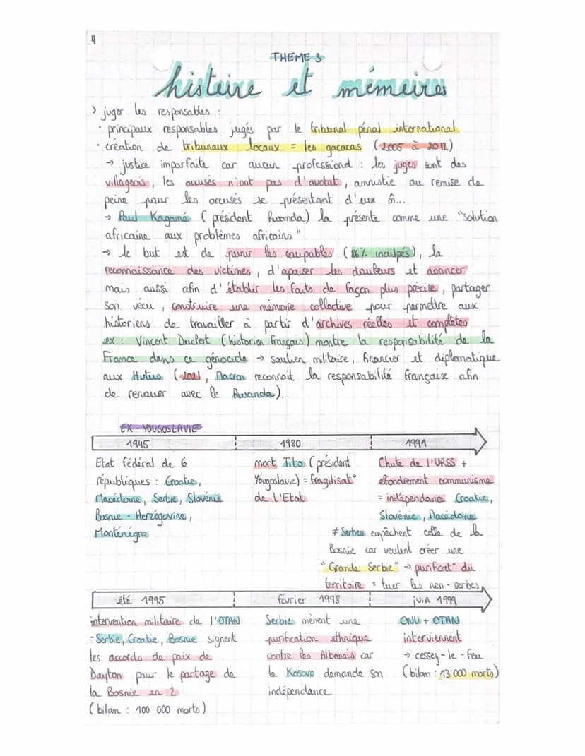 1
THEME 3
histoire et mémerres
reconstruction scientifique du
passé dbjectif
travail historien contextualiser les
évenement, basé sur des so