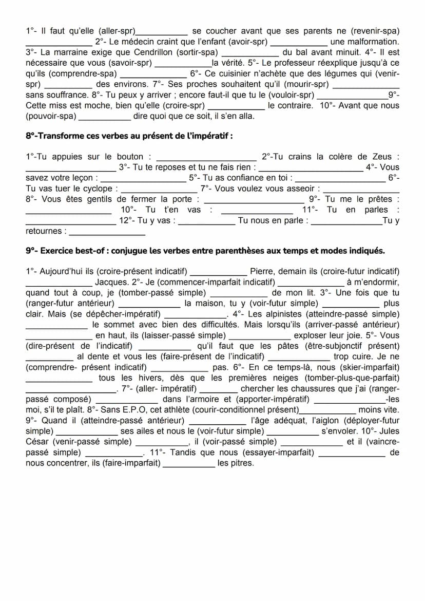 Indicatif
Mode des faits réels
Subjonctif
Les faits ne sont pas
considérés comme réels
Conditionnel
Expression d'une hypothèse
(radical du f