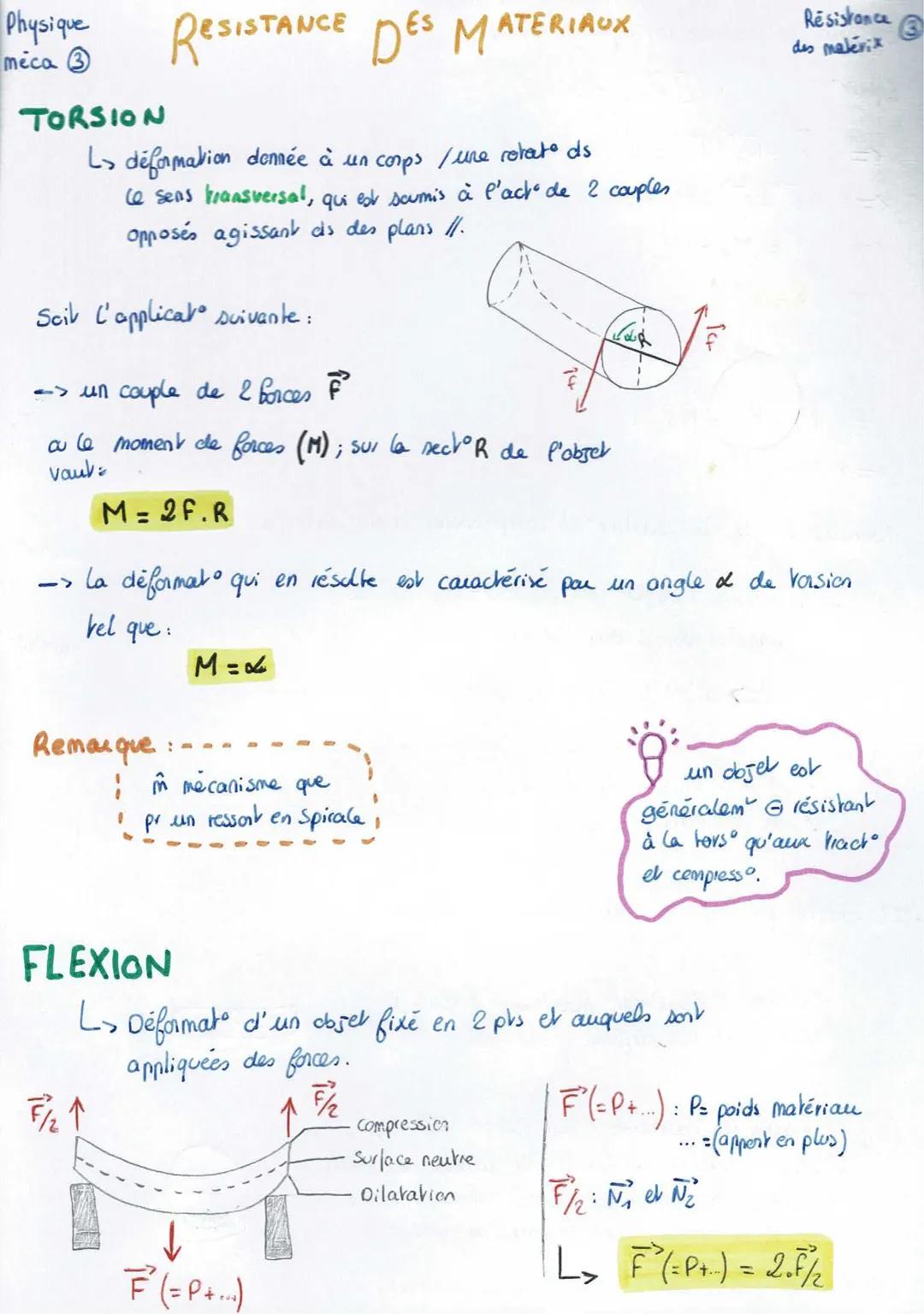 Physique
méca
# RESISTANCE DES MATERIAUX
Résistance a
des maveri

## MISE EN SITUATION

in deformable
"
*   les objets étudier ds chap 1 ev 