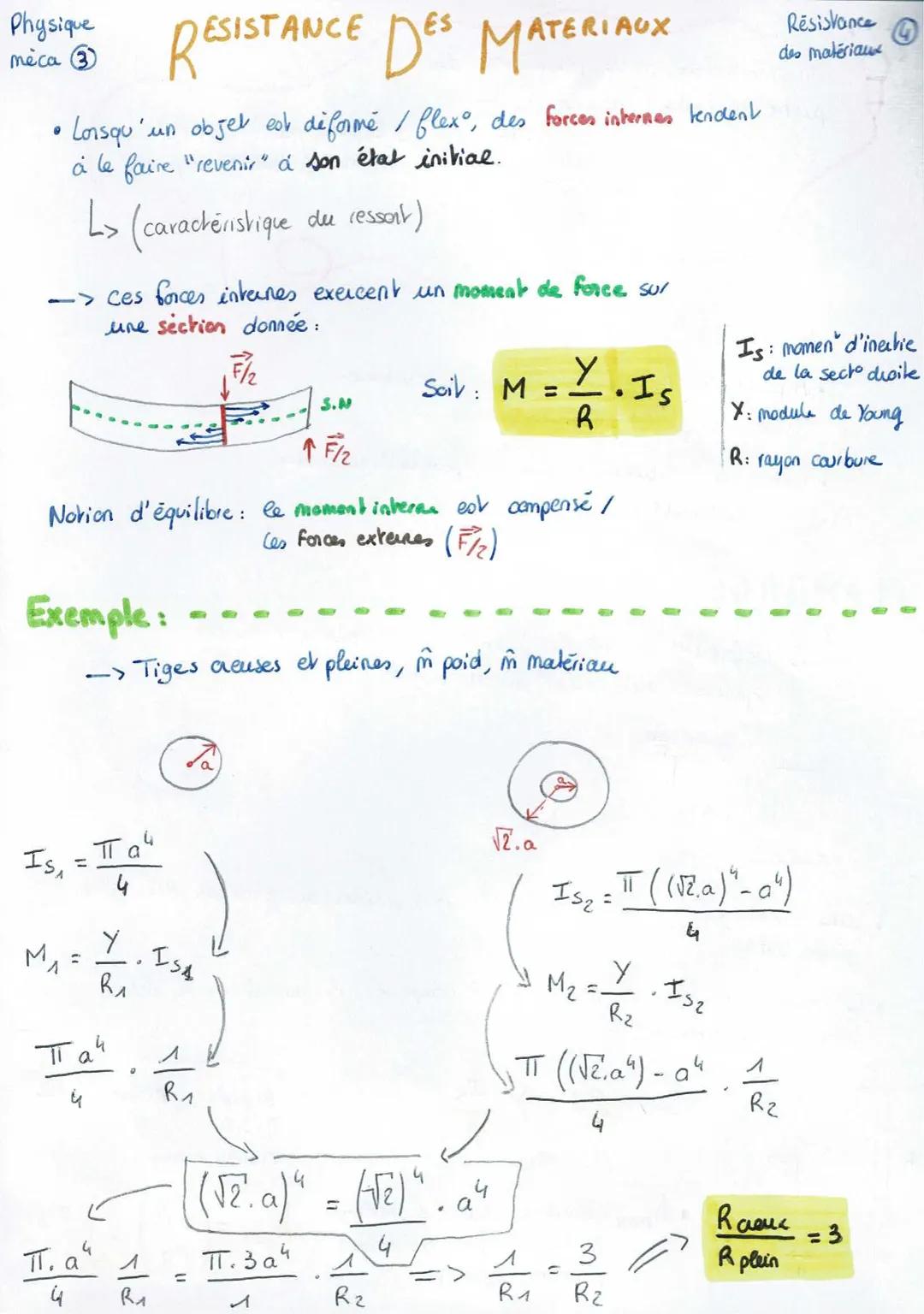 Physique
méca
# RESISTANCE DES MATERIAUX
Résistance a
des maveri

## MISE EN SITUATION

in deformable
"
*   les objets étudier ds chap 1 ev 