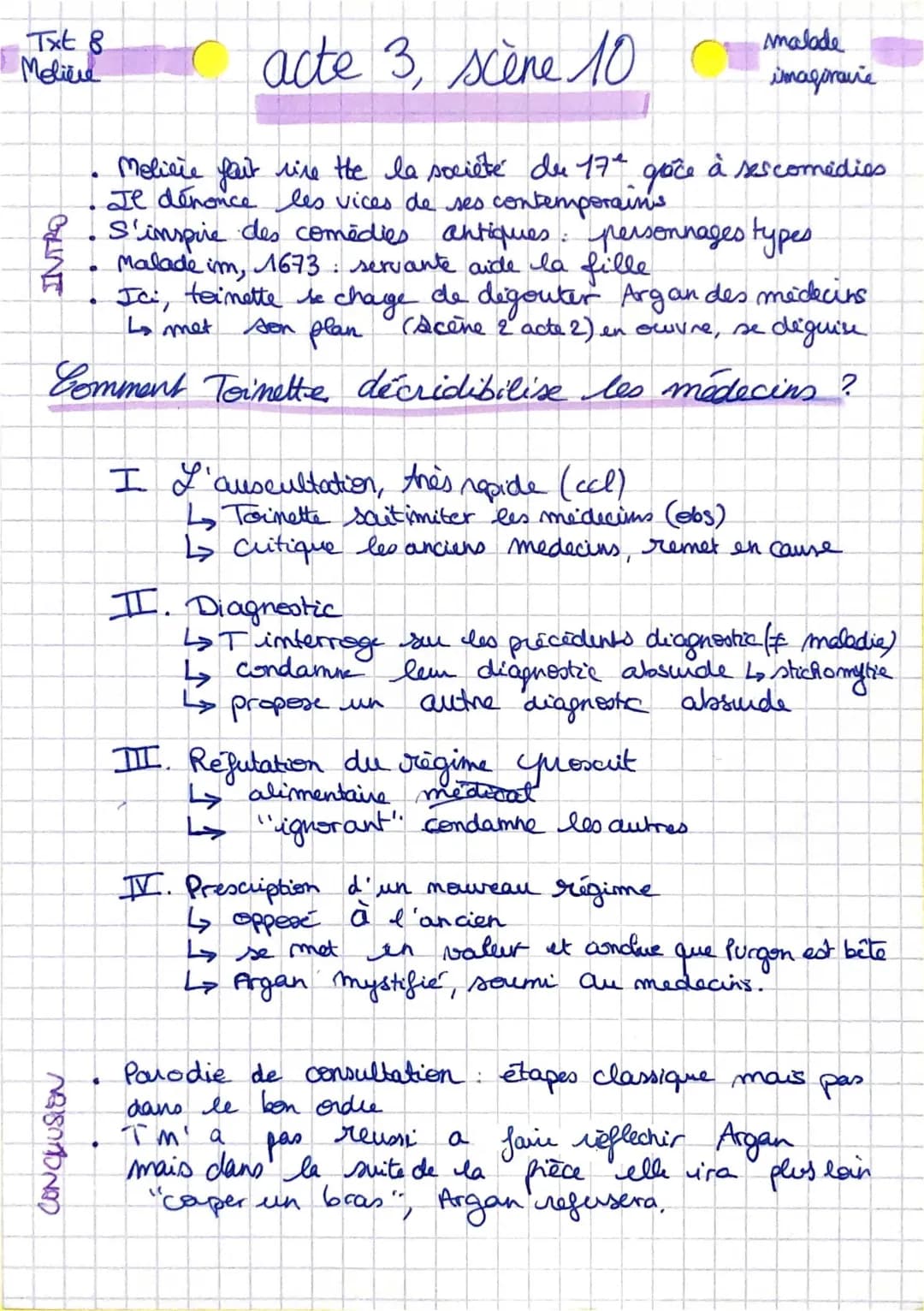acte 3 scène 10 le malade imaginaire 