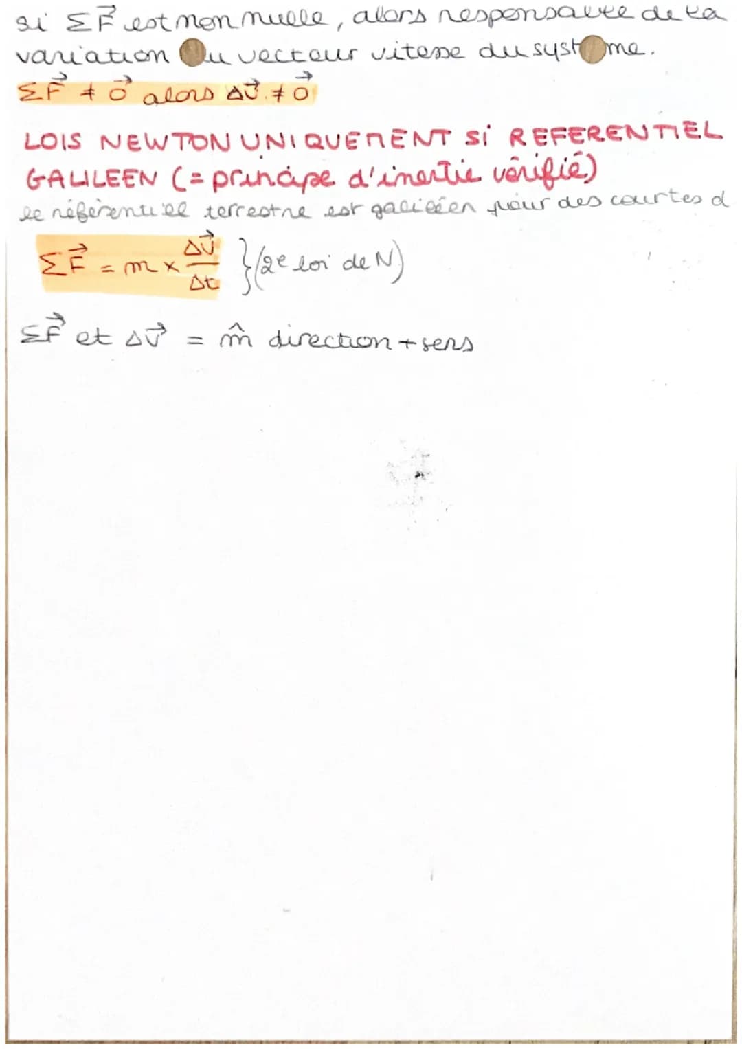 Physique: Mouvement d'un
Rappels- vecteur vitesse
systeme
V₁ =
M-M+y
=
Vi
51-1-51+4
=
1-
M₁- 1 M₁ +1
51-1-1+1
Vecteur variation vitesse AV
A