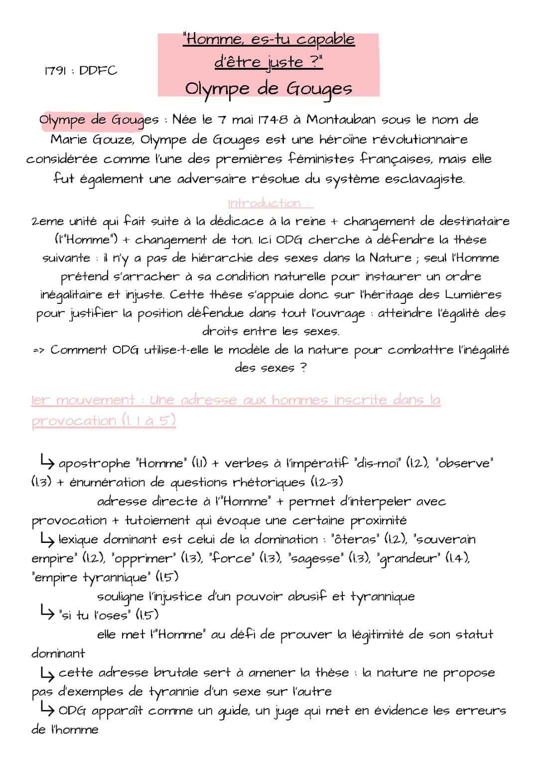 Olympe de Gouges : Héroïne de la Révolution et du Féminisme au 18ème Siècle