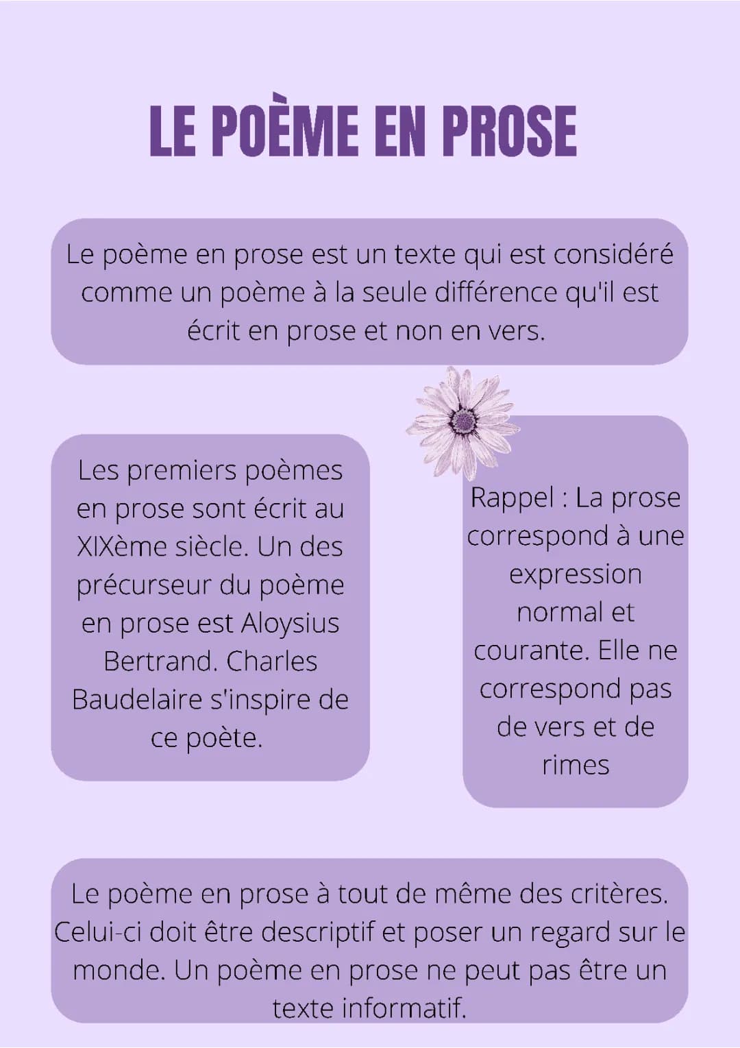 le poème en prose