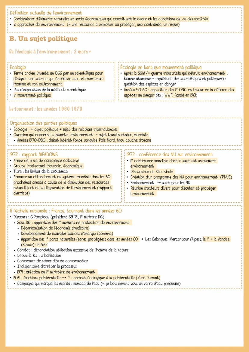 QU'EST CE QUE
L'ENVIRONNEMENT ?
T4: L'ENVIRONNEMENT, ENTRE EXPLOITATION
ET PROTECTION : UN ENJEU PLANÉTAIRE
Introduction
Milieu: ensemble de