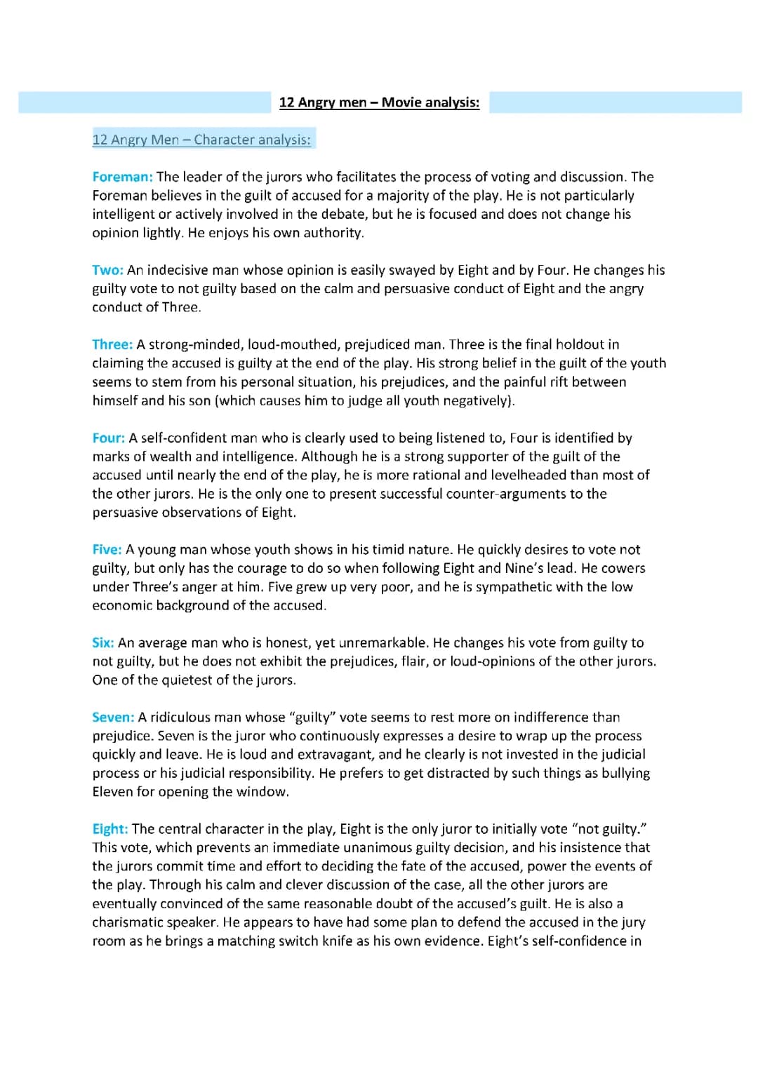 Understanding 12 Angry Men: PDF Analysis, Characters & Leadership