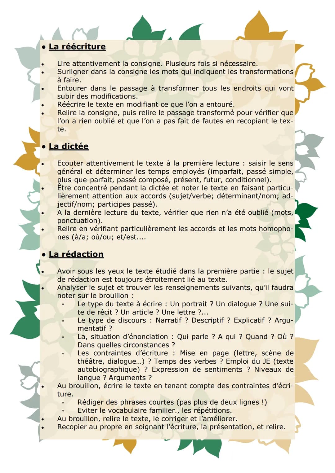 Brevet de français
Memento
Livret de révisions pour
préparer le Brevet Présentation de l'épreuve
L'épreuve dure trois heures et comporte deu
