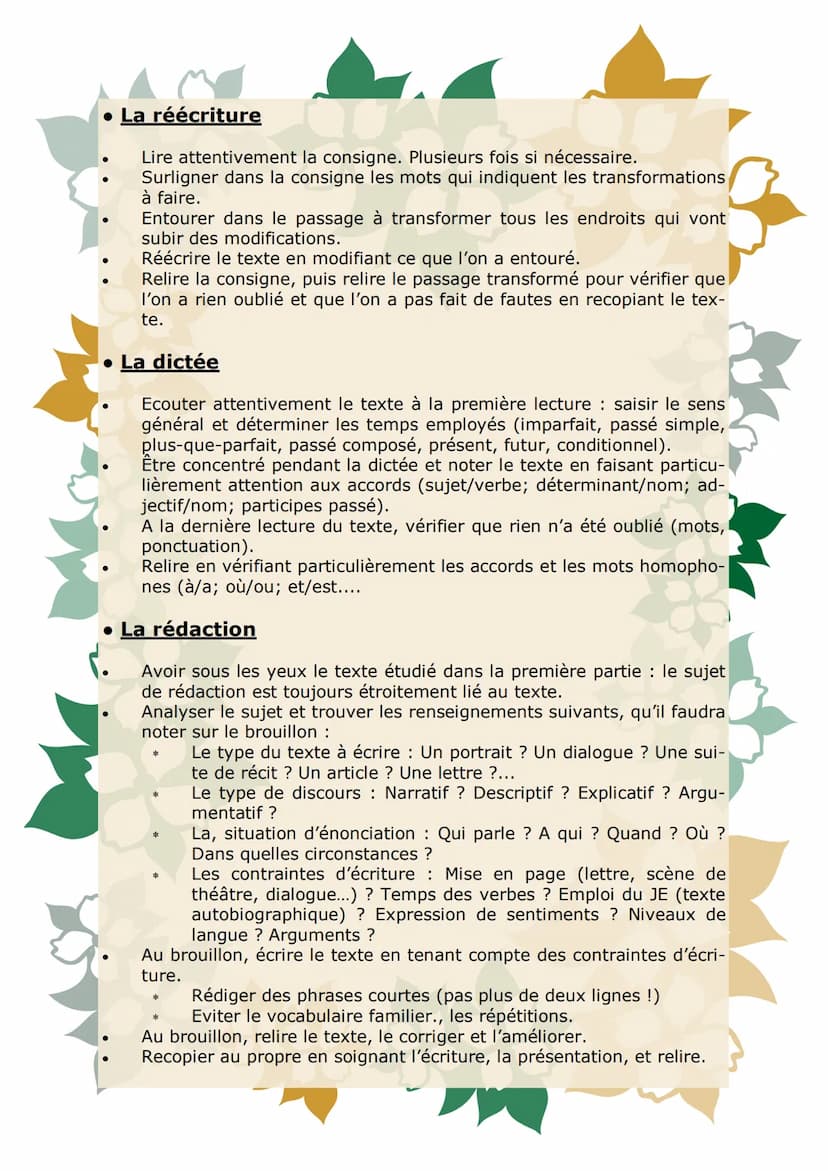Brevet de français
Memento
Livret de révisions pour
préparer le Brevet Présentation de l'épreuve
L'épreuve dure trois heures et comporte deu