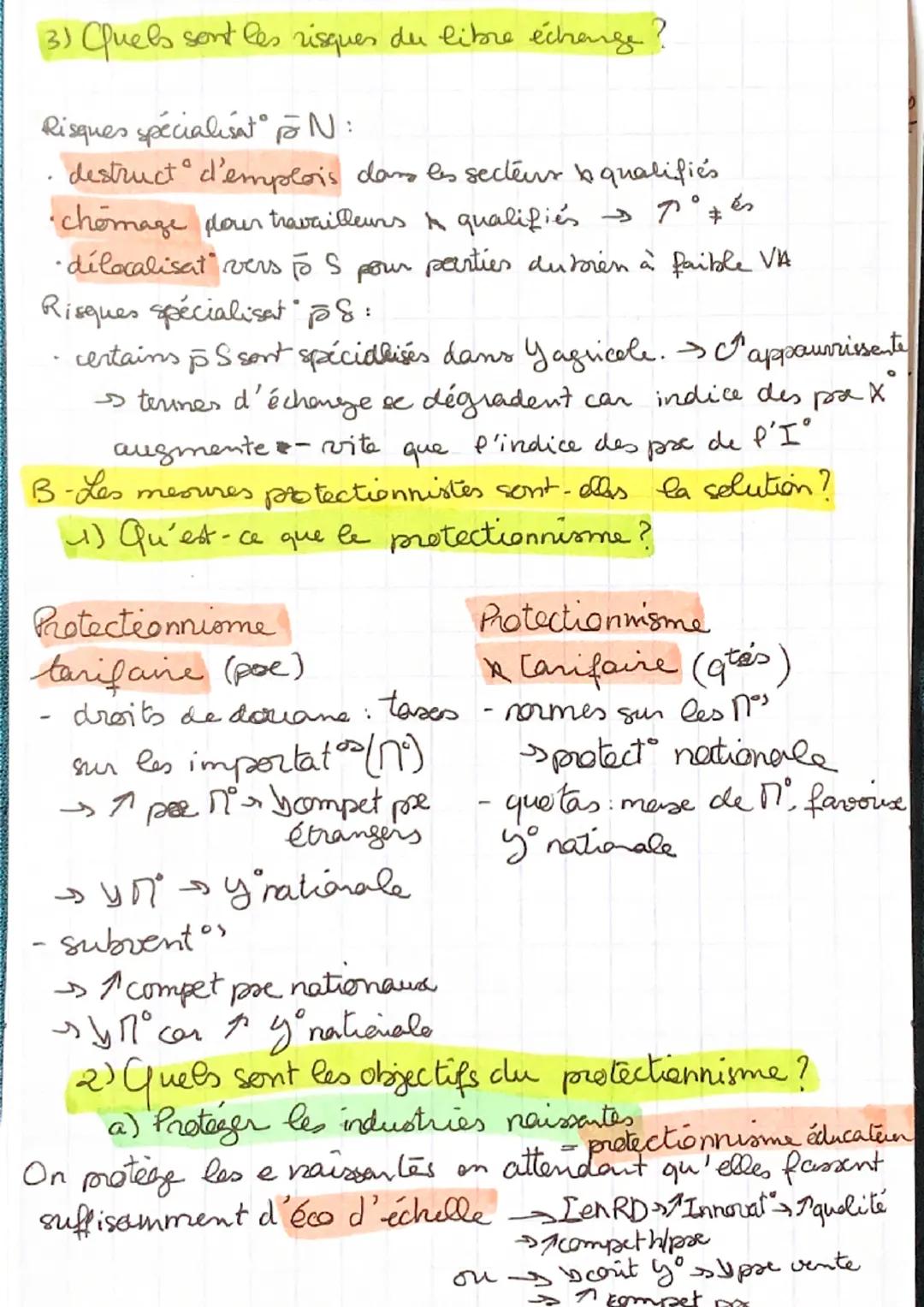 Chapitre 4 SES
Quels sont les fondements du commerce international
et de l'internationalisation de la Y?
Introduct:
échanges s gain à l'éche