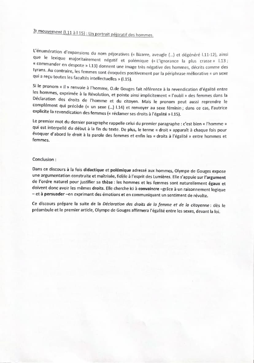 DÉCLARATION DES DROITS DE LA FEMME ET DE LA CITOYENNE
* HOMME, ES-TU CAPABLE D'ÊTRE JUSTE ?
Homme, es-tu capable d'être juste ? C'est une fe
