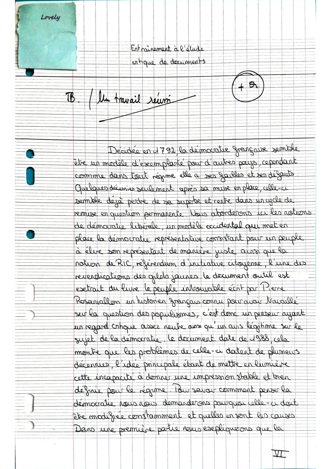 
<p>Decidée en 1792, la démocratie française semble être un modèle d'exemplarité pour d'autres pays, cependant comme dans tout régime elle a