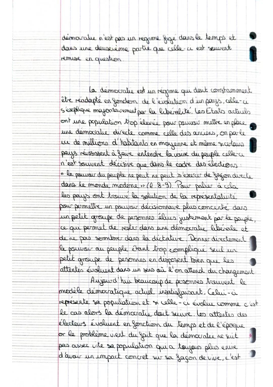 
<p>Decidée en 1792, la démocratie française semble être un modèle d'exemplarité pour d'autres pays, cependant comme dans tout régime elle a