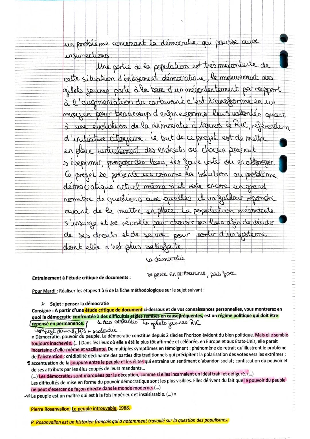 
<p>Decidée en 1792, la démocratie française semble être un modèle d'exemplarité pour d'autres pays, cependant comme dans tout régime elle a