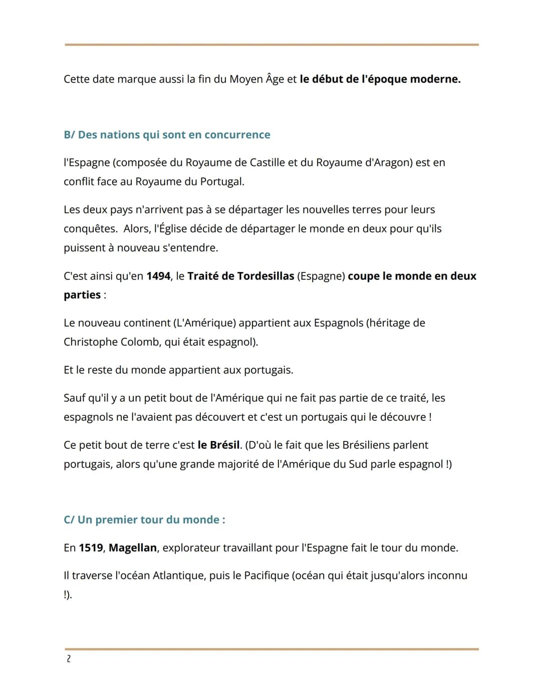 L'ouverture atlantique
les conséquences de la découverte du Nouveau Monde
HISTOIRE SECONDE - RÉSUMÉ DE CHAPITRE
Créé par MOI. CECI EST UN RÉ