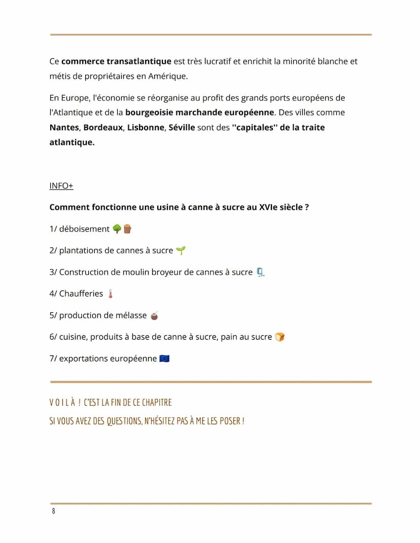 L'ouverture atlantique
les conséquences de la découverte du Nouveau Monde
HISTOIRE SECONDE - RÉSUMÉ DE CHAPITRE
Créé par MOI. CECI EST UN RÉ