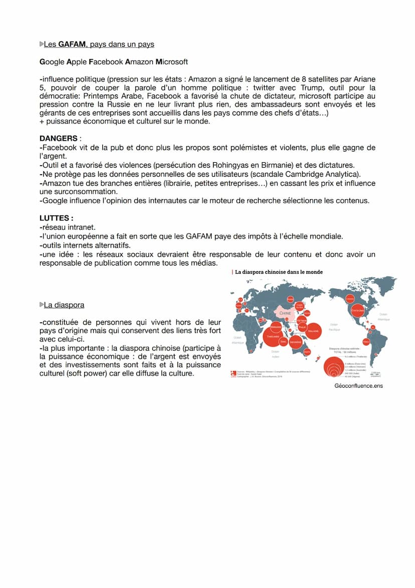 HGGSP
LES DYNAMIQUES DES PUISSANCES INTERNATIONALES
Une puissance internationale est une puissance qui est capable d'agir sur le monde, qui
