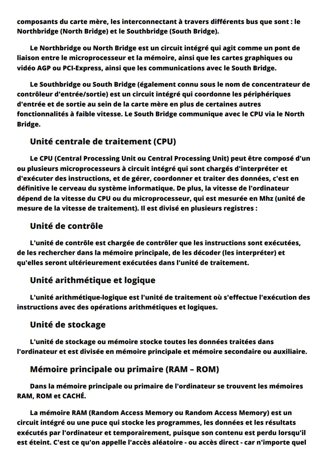 Matériel
Le matériel est l'ensemble des composants et périphériques physiques et
tangibles qui composent un ordinateur, tels que le processe