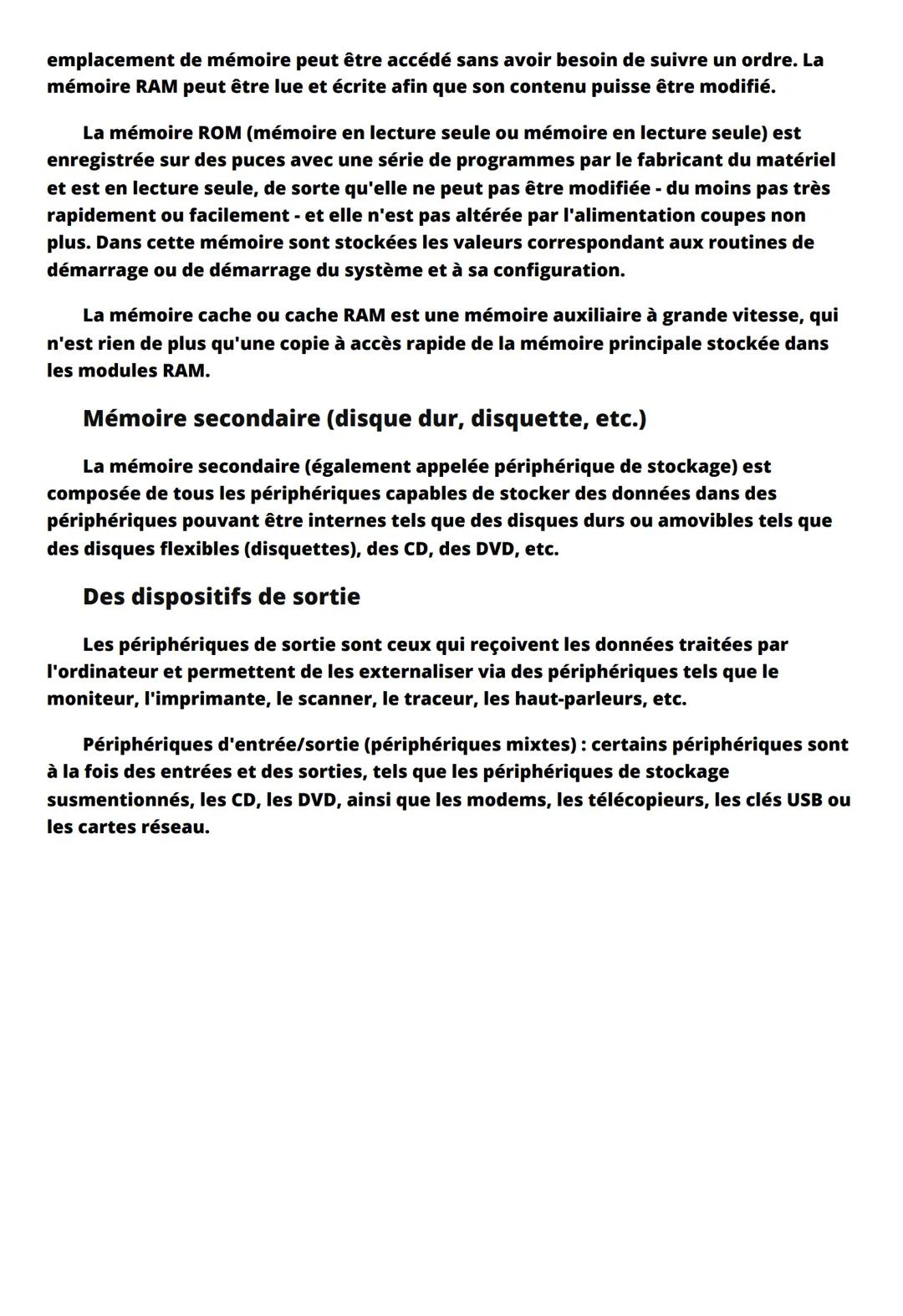 Matériel
Le matériel est l'ensemble des composants et périphériques physiques et
tangibles qui composent un ordinateur, tels que le processe