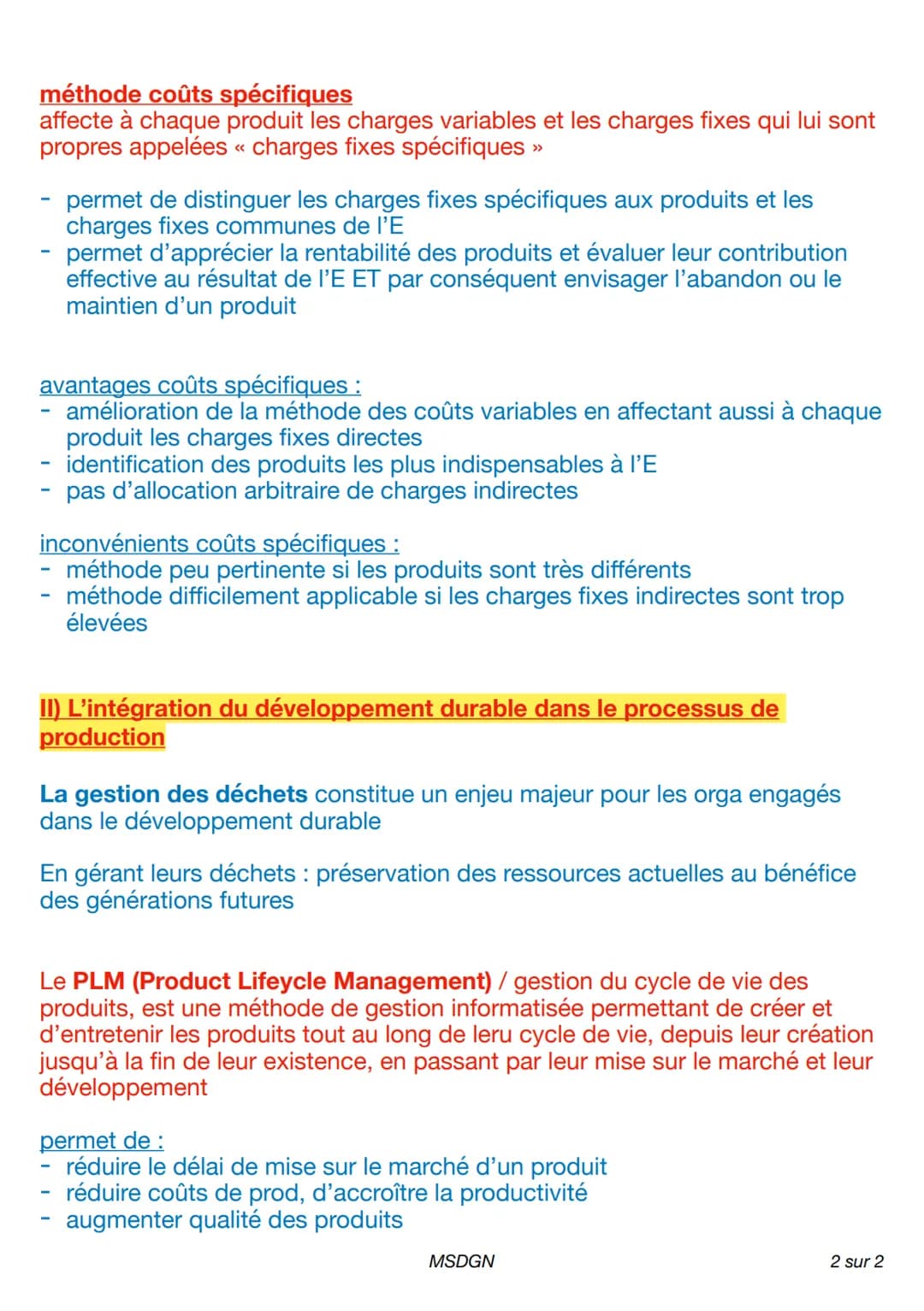 CHAPITRE 4: Comment contrôler les coûts ?
I) Le contrôle des coûts pour évaluer la performance de l'organisation
Une charge est une dépense 