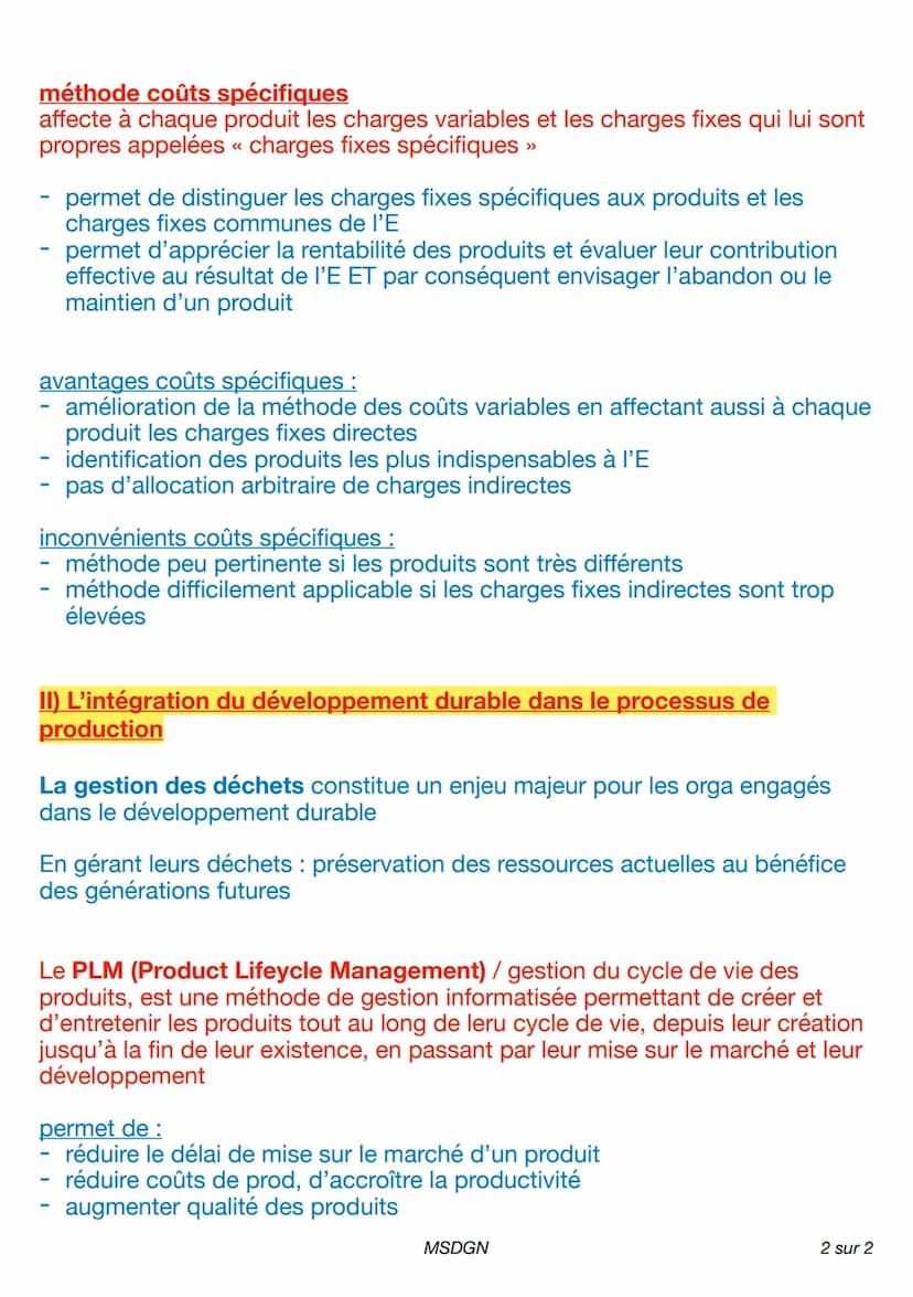 CHAPITRE 4: Comment contrôler les coûts ?
I) Le contrôle des coûts pour évaluer la performance de l'organisation
Une charge est une dépense 