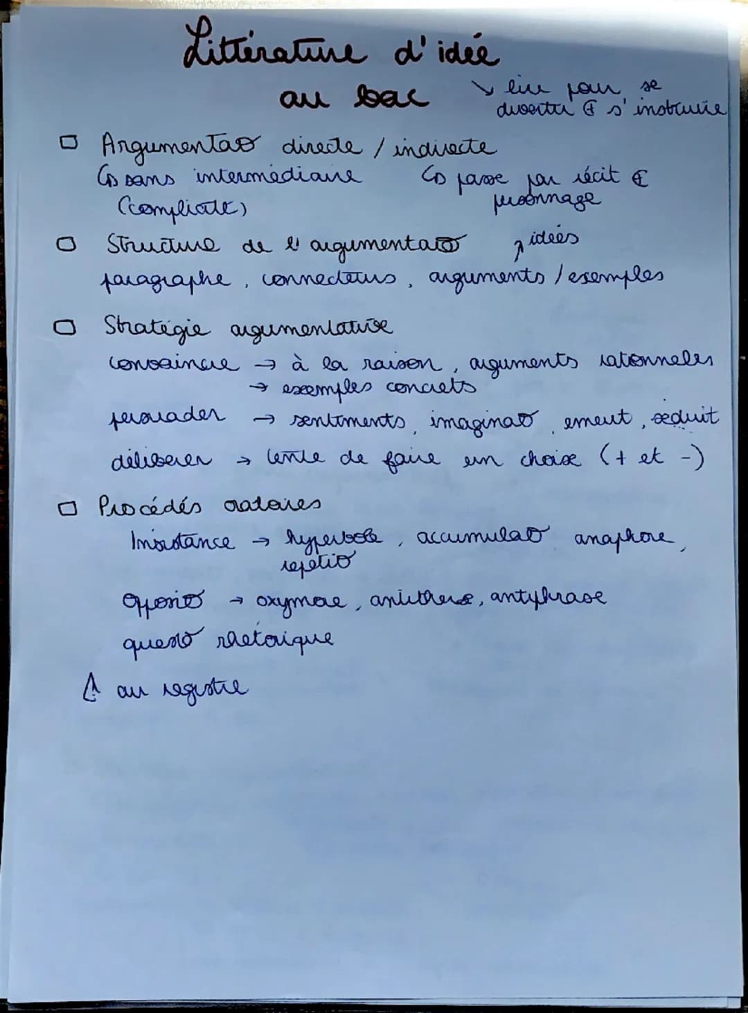 کا
Réviser la
littérature d'idée
fait reflechir / adhérer à une these
□ situer le texte
dans ве четрос
(170m)
Classume
intellectuels
et rais