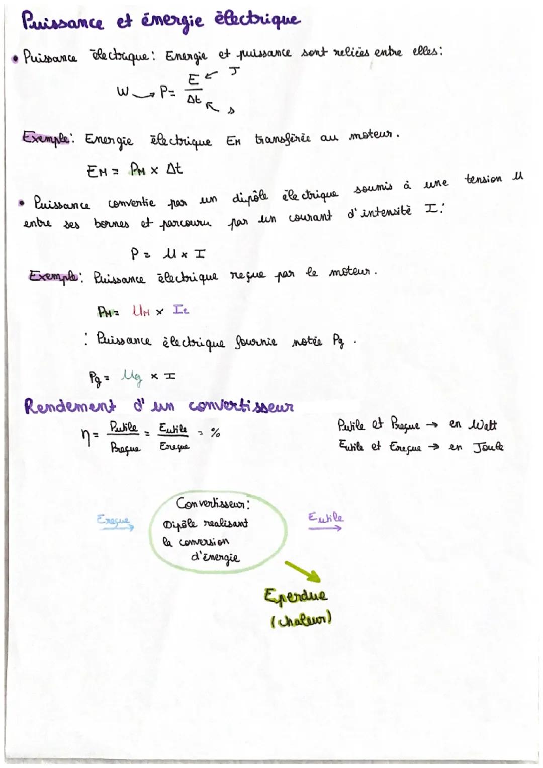 Energie: conversion etitairstroca
transferts

Relation entre glux et éclairement énergétique :

$W.m^3$
$\Phi_E = E x S$
$m^{-2}$

↳ $\Phi_E