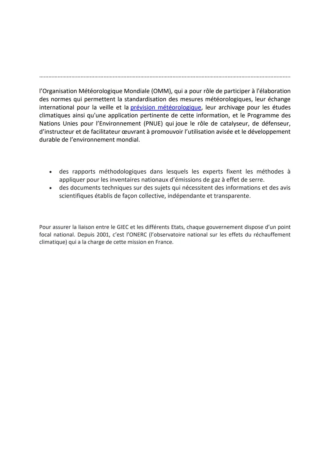 Qu'est-ce que le GIEC ?
GIEC est l'acronyme du Groupe d'experts Intergouvernemental sur l'Evolution du Climat. C'est
une organisation hybrid