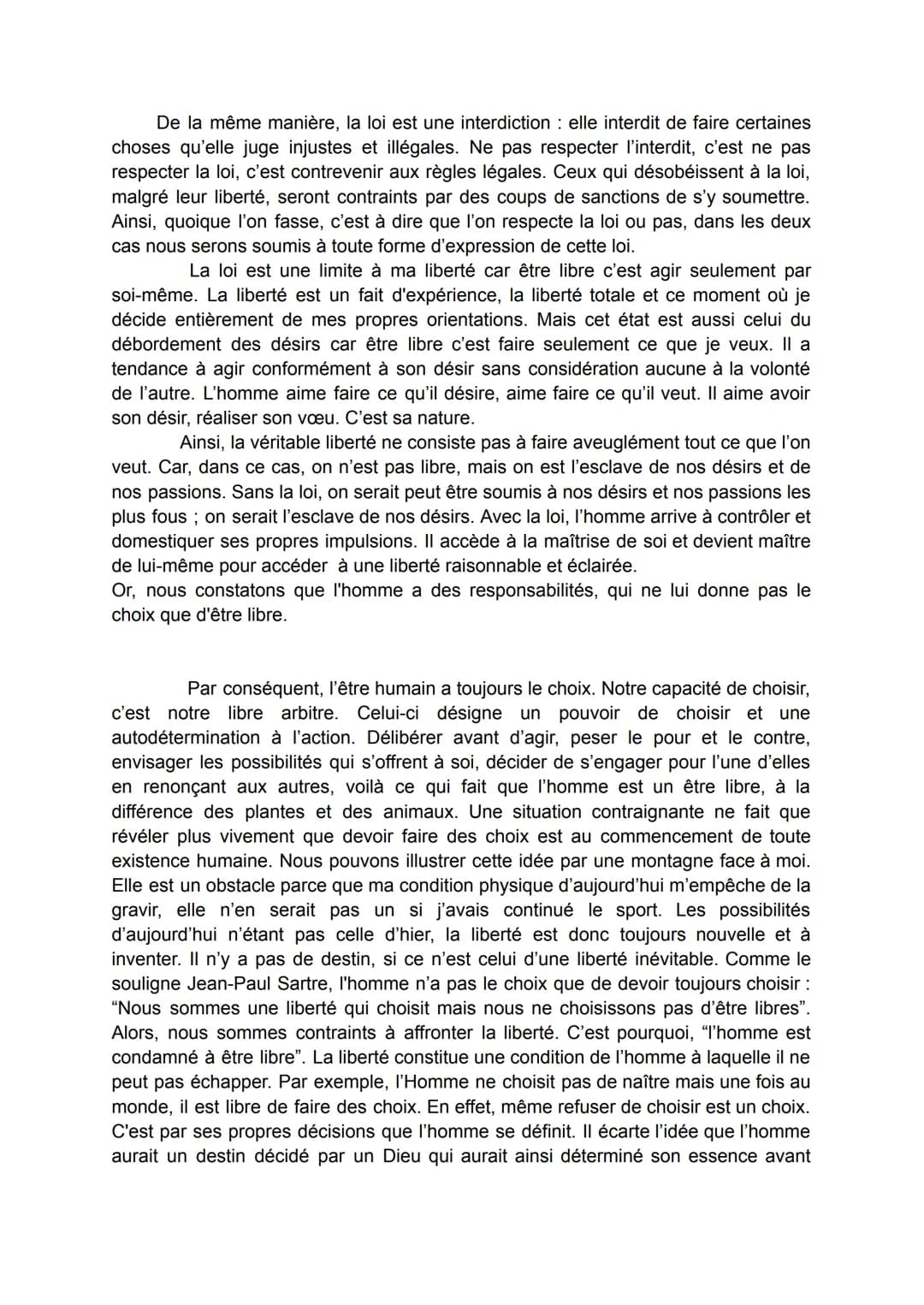 I.
II.
III.
La loi est-elle un obstacle à notre liberté ?
Oui, la loi est un obstacle à notre liberté:
a. La loi est une contrainte, elle no