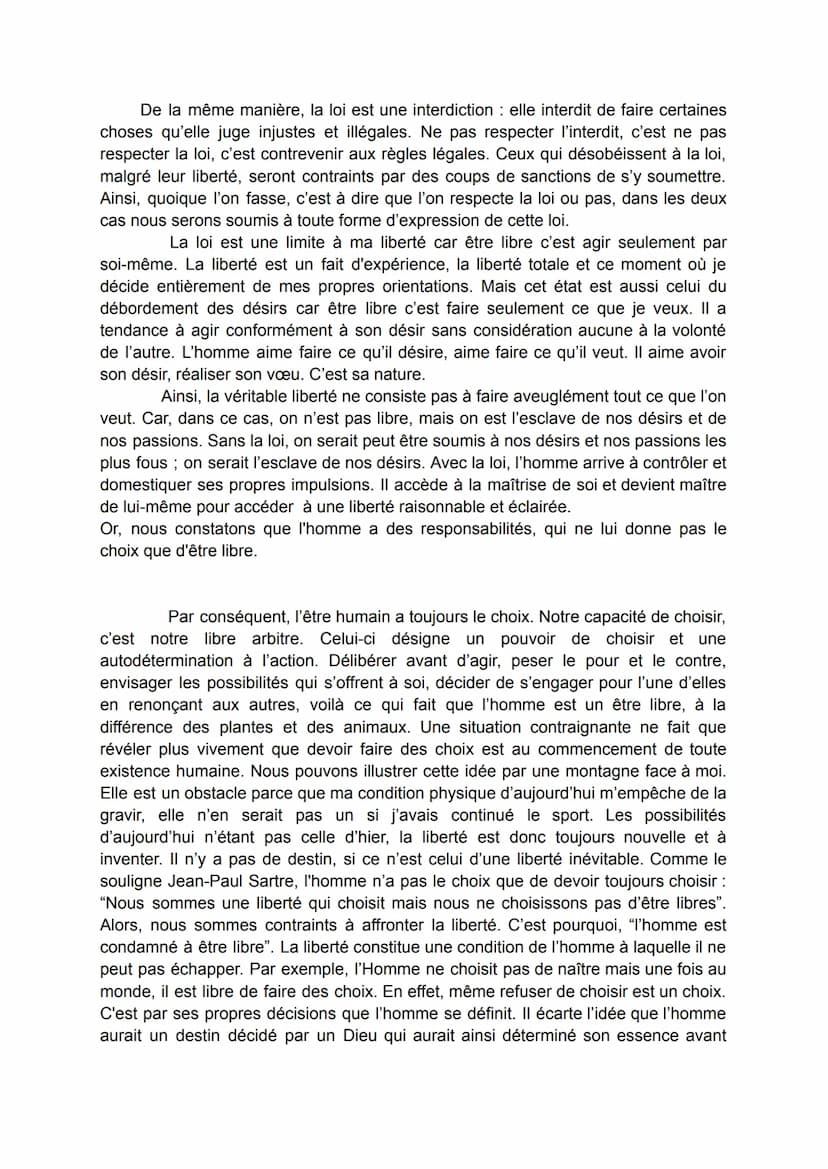 I.
II.
III.
La loi est-elle un obstacle à notre liberté ?
Oui, la loi est un obstacle à notre liberté:
a. La loi est une contrainte, elle no