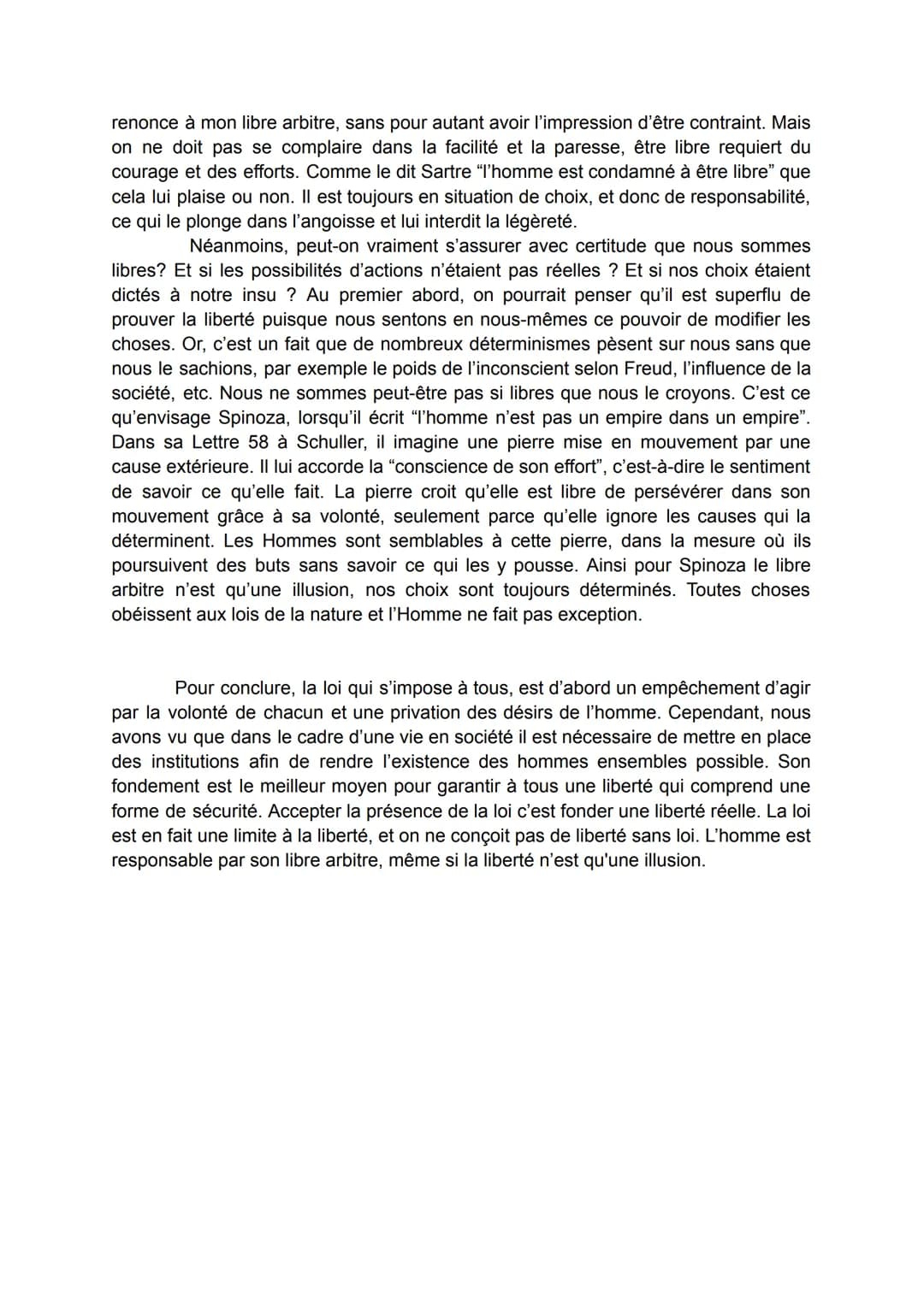 I.
II.
III.
La loi est-elle un obstacle à notre liberté ?
Oui, la loi est un obstacle à notre liberté:
a. La loi est une contrainte, elle no
