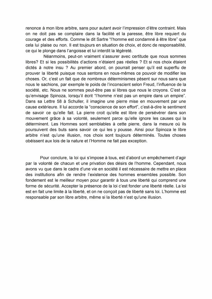 I.
II.
III.
La loi est-elle un obstacle à notre liberté ?
Oui, la loi est un obstacle à notre liberté:
a. La loi est une contrainte, elle no