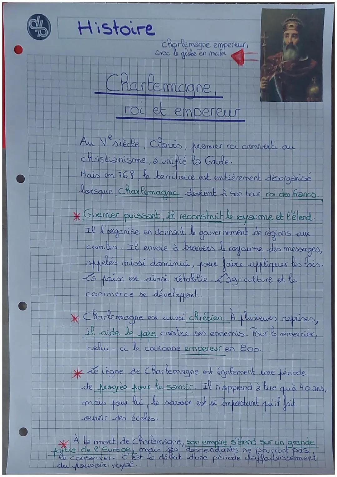 Charlemagne,  roi et empereur 