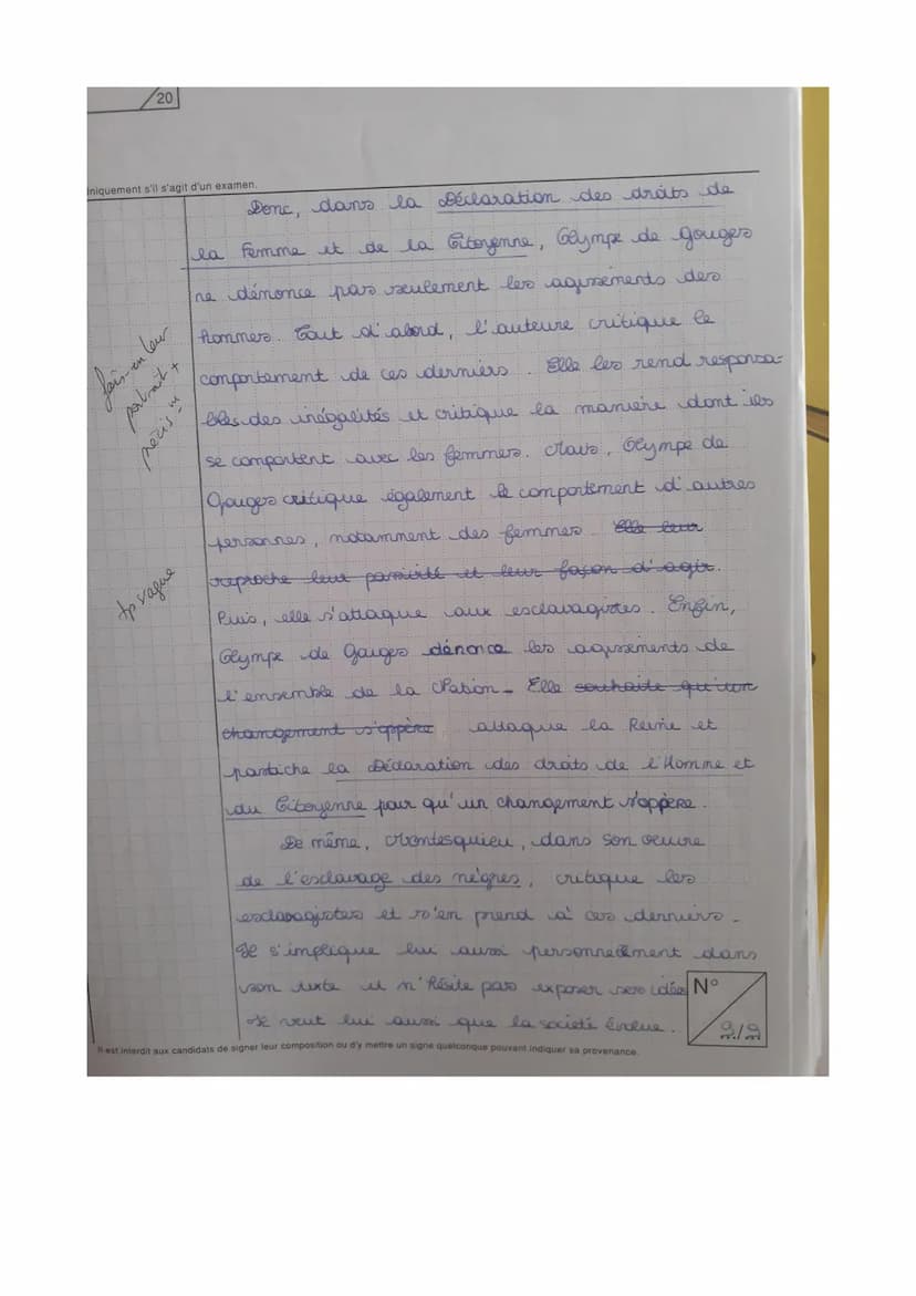 intercaligir da
Don ens
Epreuve/sous-épreuve :
(Préciser, sya lieu, le sujet choisi)
Note
Appréciation du correcteur (uniquement s'il s'agit